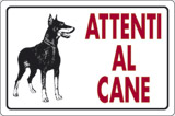 Beware of dog signs
