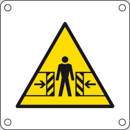 Aluminium sign cm 4x4 body danger