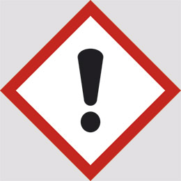 Aluminium sign cm 30x30 toxic/irritant