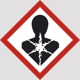 Aluminium sign cm 30x30 carcinogenic