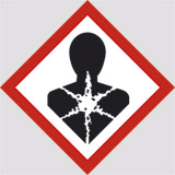 Adhesive sign cm 10x10 carcinogenic