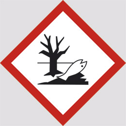 Adhesive sign cm 30x30 dangerous for the environment