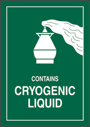 Adhesive sign cm 10,5x7,4 contains cryogenic liquid