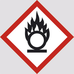 Adhesive sign cm 5,7x5,7 n° 6 comburent