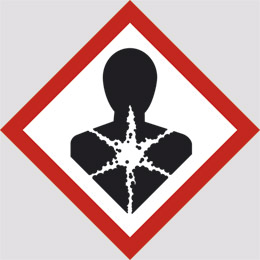 Adhesive sign cm 2x2 n° 48 carcinogenic