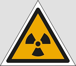 Adhesive sign side cm 5 n° 10 radiation