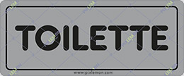 Adhesive sign cm 15x5 toilette