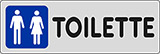 Adhesive sign cm 15x5 toilette ladies and gentlemen