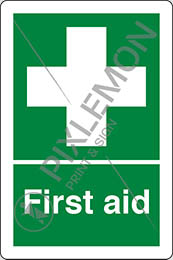 Self ahesive vinyl 30x20 cm first aid