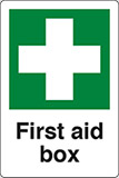 Self ahesive vinyl 30x20 cm first aid box