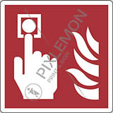 Plastic sign cm 20x20 fire alarm call point