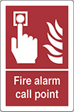 Self ahesive vinyl 30x20 cm fire alarm call point