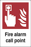 Self ahesive vinyl 40x30 cm fire alarm call point