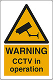 Self ahesive vinyl 30x20 cm warning cctv in operation