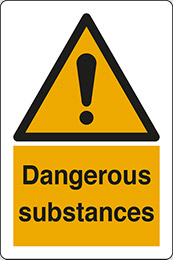 Self ahesive vinyl 40x30 cm dangerous substances