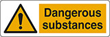 Self ahesive vinyl 30x10 cm dangerous substances