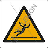 Adhesive sign cm 4x4 warning: slippery surface