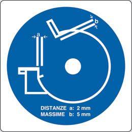 Cartello alluminio cm 20x20 controllare il poggiapezzi