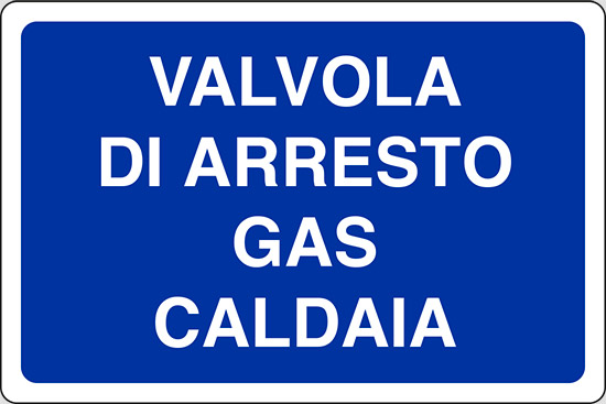 Attenzione rete idrica Valvola di arresto A5/A4/A3 sito cartello segnale di sicurezza 
