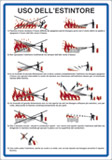 Cartello alluminio cm 50x35 uso delestintore