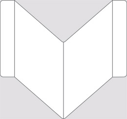 Cartello alluminio cm 20x20 bifacciale a v neutro