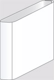 Cartello alluminio cm 20x20 bifacciale a bandiera neutro