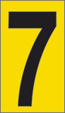 Cartello adesivo cm 2,4x1,6 n° 30 7 fondo giallo numero nero