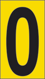 Cartello adesivo cm 2,4x1,6 n° 30 0 fondo giallo numero nero