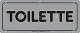 Cartello adesivo cm 15x5 toilette