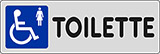 Cartello adesivo cm 15x5 toilette disabili donne