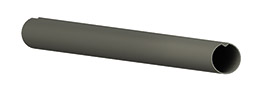 Palo tubolare zincato diametro 6 cm - altezza 300 cm - antirotazione - con tappo