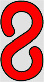Gancio/anello di giunzione universale rosso diametro mm 6 per catena in moplen