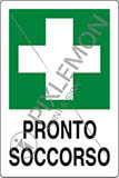 Cartello alluminio cm 30x20 pronto soccorso