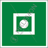Cartello alluminio cm 12x12 allarme generale a bordo - shipboard general alarm