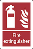 Adesivo cm 30x20 fire extinguisher