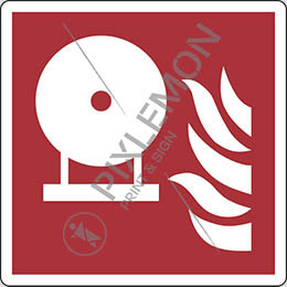 Cartello alluminio cm 35x35 bombola fissa antincendio - fixed fire extinguishing bottle