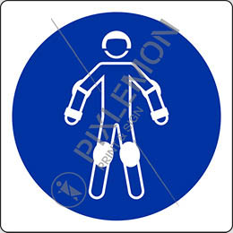 Cartello alluminio cm 12x12 indossare protezioni per pattinaggio - wear protective roller sport equipment