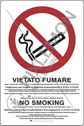 Cartello Autoadesivo In Vinile "Vietato Fumare, Incluse Sigarette Elettroniche" – A4 (297x210 Mm), Conforme Norme UE
