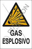 Cartello adesivo cm 18x12 gas esplosivo
