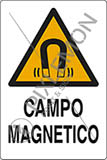 Cartello adesivo cm 18x12 campo magnetico