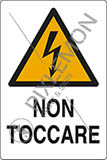 Cartello alluminio cm 18x12 non toccare