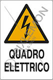 Cartello adesivo cm 6x4 quadro elettrico