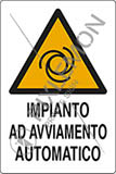 Cartello alluminio cm 18x12 impianto ad avviamento automatico