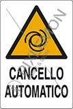 Cartello alluminio cm 30x20 cancello automatico