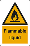 Adesivo cm 40x30 flammable liquid