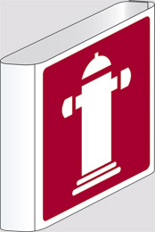 Oznaka aluminij cm 20x20 dvostranska zastava hidrant