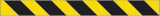 Oznaka nalepka odsevna cm 100x10 črno rumene črte