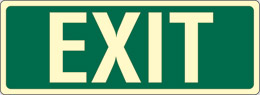 Oznaka aluminij luminiscenčna cm 40x15 exit