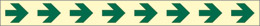 Oznaka nalepka luminiscenčna cm 98x4,8 zelena talna oznaka smeri in ograje - protizdrsna 