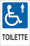 Oznaka aluminij cm 18x12 toilette invalidi moški